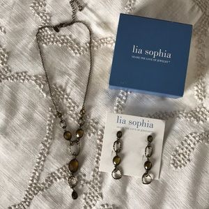 Y Necklace and Earrings